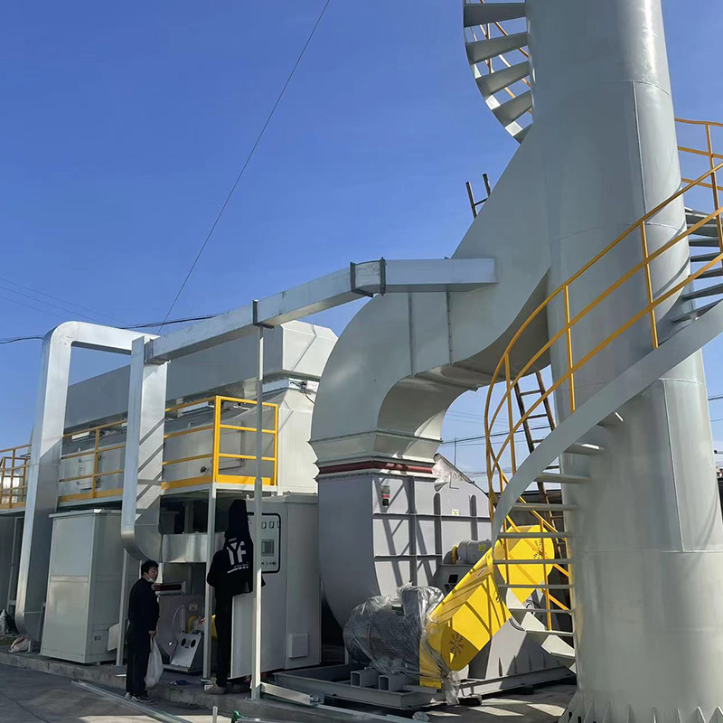 LQ-CFT-CO Honeycomb Activated Carbon Adsorption + Catalytic Oxidation (CO)
